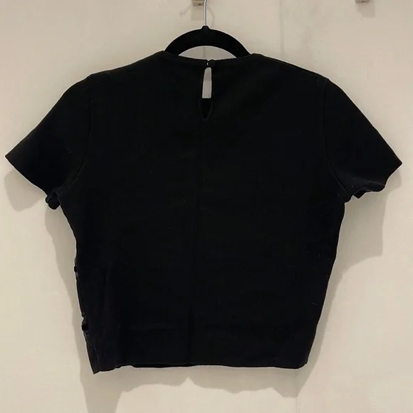 Vintage Moschino Silk & Velvet Striped Wool Sweater